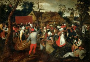 Bruiloftsdans, ca. 1600 door Jan Brueghel the Elder