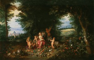 Landschap met Ceres (Allegorie op de Aarde) door Jan Brueghel the Younger