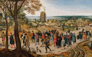 De bruiloftsstoet, 1627 door Jan Brueghel the Younger