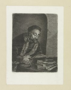Man achter een bureau door Jan Chalon