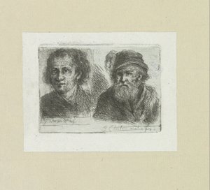 Twee mannen door Jan Chalon