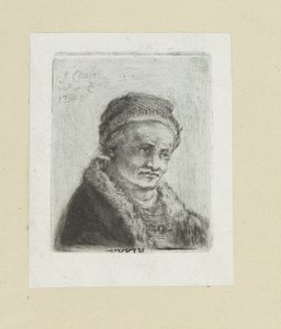 Volwassen man met bontkraag