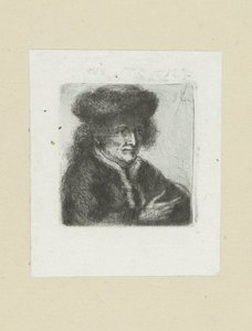 Volwassen man met bontmuts door Jan Chalon