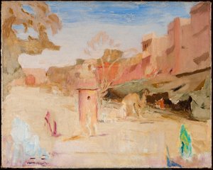 Jaipur - straat. Van een reis naar India door Jan Ciągliński
