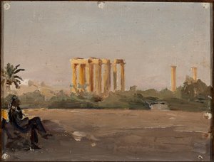 Tempel van Jupiter in Athene. Van een reis naar Griekenland