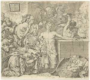 Marteling van de heilige Quirinus van Neuss door Jan Claudius de Cock