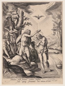 De doop van Christus door Jan Collaert II