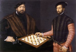 Johann Frederik de Grootmoedige schaakt