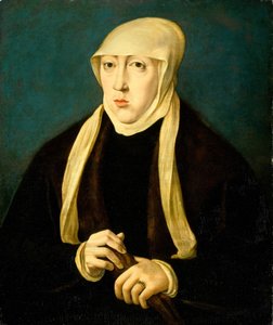 Maria (1505-1558), koningin van Hongarije door Jan Cornelisz Vermeyen