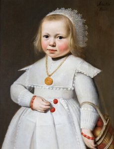 Portret van een Tweejarig Meisje door Jan Cornelisz. van Loenen