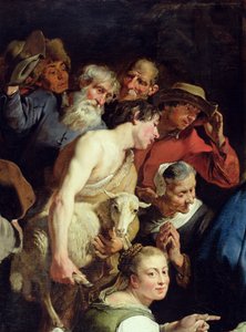 De aanbidding van de herders (detail)