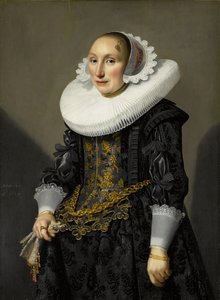 Portret van Adriana van der Aam door Jan Damen Cool