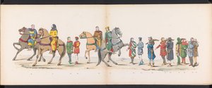 Maskerade van de Leidse studenten, 1865 (plaat 10) door Jan Daniël Cornelis Carel Willem baron de Constant Rebecque