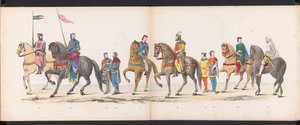 Maskerade van de Leidse studenten, 1865 (plaat 12) door Jan Daniël Cornelis Carel Willem baron de Constant Rebecque