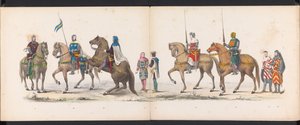 Maskerade van de Leidse studenten, 1865 (plaat 14) door Jan Daniël Cornelis Carel Willem baron de Constant Rebecque