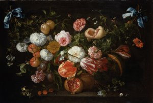 Een krans van bloemen