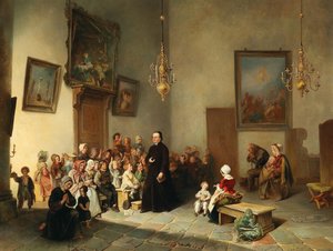 Een zondagsschool door Jan Fabius