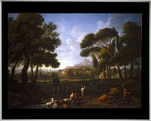 Landschapsfantasie uitzicht op Rome