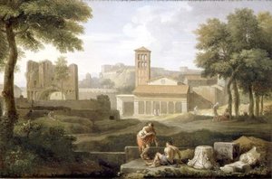 Uitzicht op Tivoli door Jan Frans van Bloemen