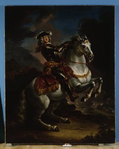 Keuzevorst Johann Wilhelm von Pfalz-Neuburg te paard