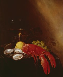 Stilleven met kreeft
