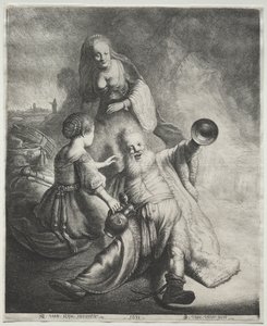 Lot en zijn dochters, 1600s door Jan Georg van Vliet