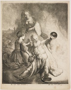 Lot en Zijn Dochters, 1631 door Jan Georg van Vliet