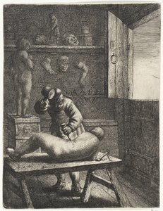 Beeldhouwer door Jan Gillisz. van Vliet