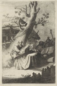 H. Hieronymus lezend onder een boom door Jan Gillisz. van Vliet