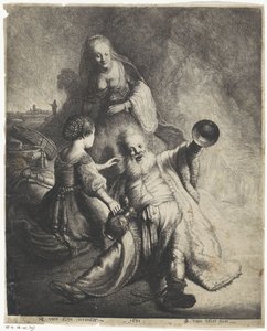 Lot en zijn dochters door Jan Gillisz. van Vliet