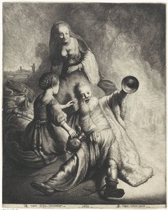Lot en zijn dochters door Jan Gillisz. van Vliet