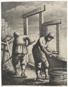 Metselaars (Beroepen) door Jan Gillisz. van Vliet