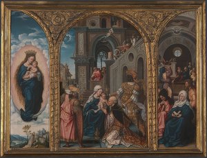 Aanbidding der koningen door Jan Gossaert