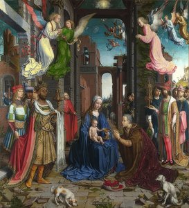 De aanbidding der koningen. 1510-15 door Jan Gossaert