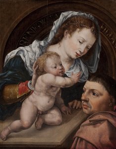 Maria met Jezus en de Schenker van het Schilderij