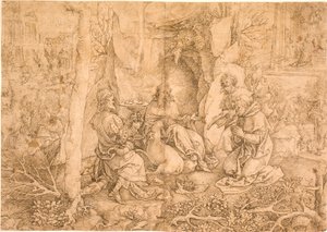 De legende van St. Giles door Jan Gossaert