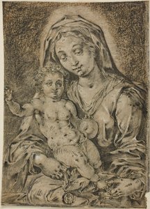 Madonna met kind door Jan Gossart