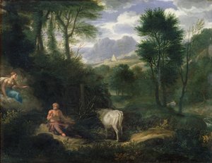 Zeus en Hera, eind 17e eeuw door Jan Gotlief Glauber Myrtill