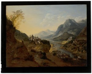Rivierlandschap door Jan Griffier