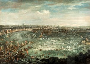 De Theems tijdens de grote vorst van 1739