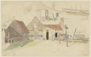 Studies van huizen in de Vinkenbuurt, Amsterdam door Jan H.L. Hanau