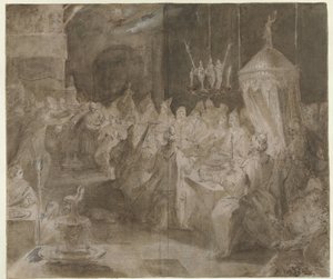 Het gastmaal van Belsassar door Jan Harmensz. Muller