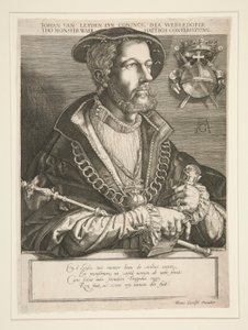 Jan Beuckelszoon (Jan van Leyden) door Jan Harmensz. Muller