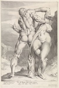 Roof van een Sabijnse vrouw, uit de serie Roof van een Sabijnse vrouw door Jan Harmensz. Muller