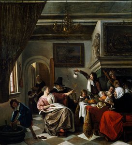 Familiefeest door Jan Havicksz. Steen