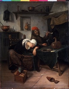 De luiaards. door Jan Havicksz. Steen