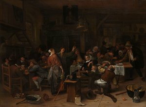 Prinsjesdag: viering van de verjaardag van Prins Willem III door Jan Havicksz. Steen