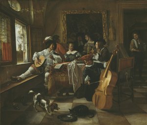 Het familieconcert door Jan Havicksz. Steen