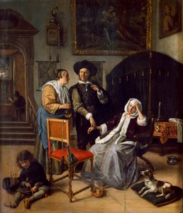Het Bezoek van de Arts door Jan Havicksz. Steen