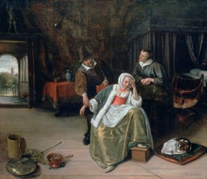 Het verliefde meisje, c1660